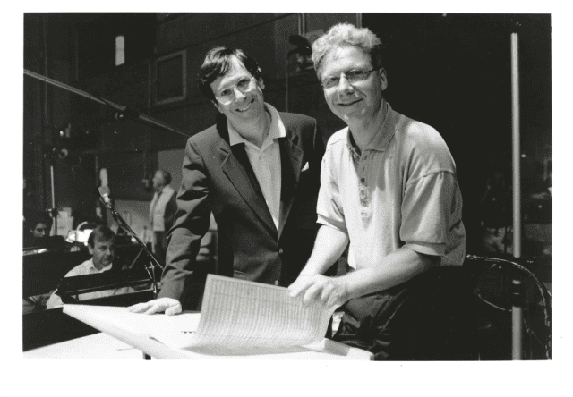 With John Waxman at MGM/Sony scoring stage. (Photo: Donald Dietz)